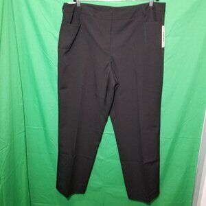 DKNY Womens Black Fit & Flare Dress Pants Plus Size 18W Business City Wedding